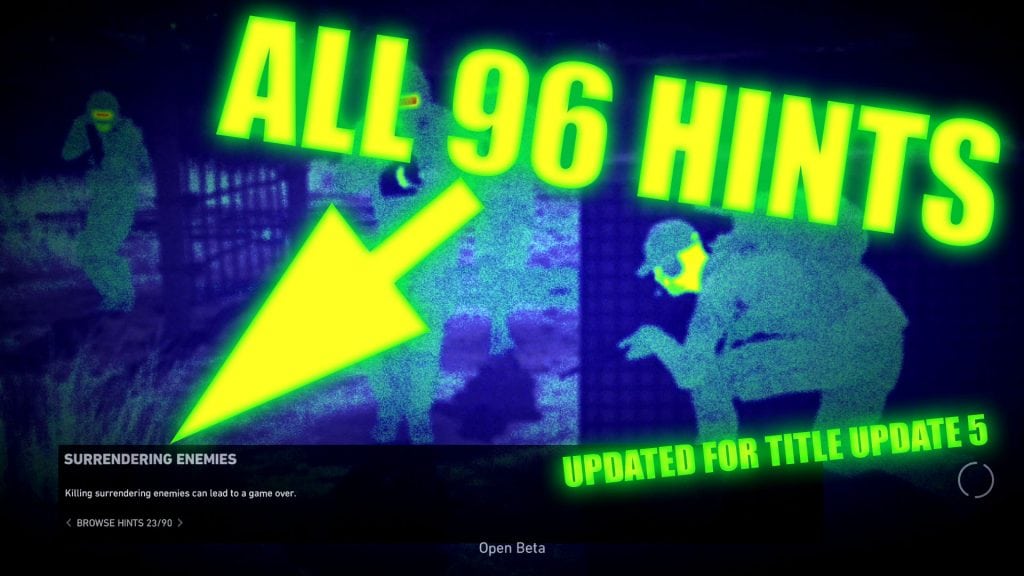 All 96 hints