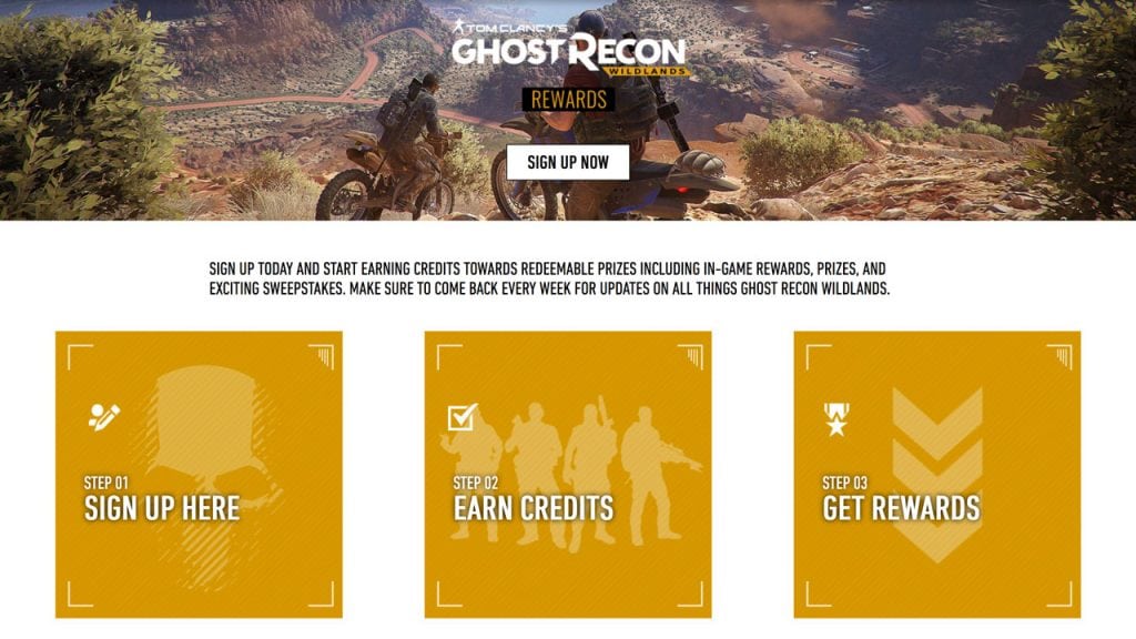 Ghost Recon Wildlands rewards