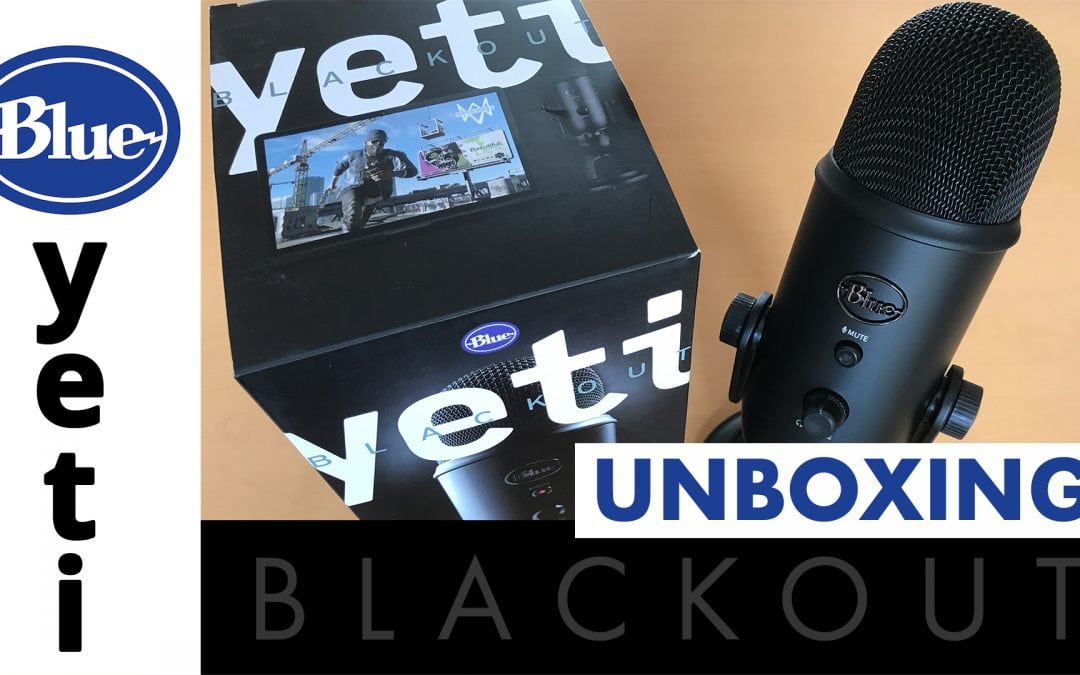 Blue Yeti BLACKOUT EDITION microphone unboxing