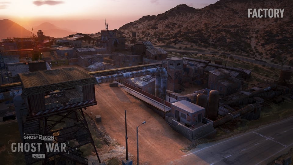 Factory map in Ghost War